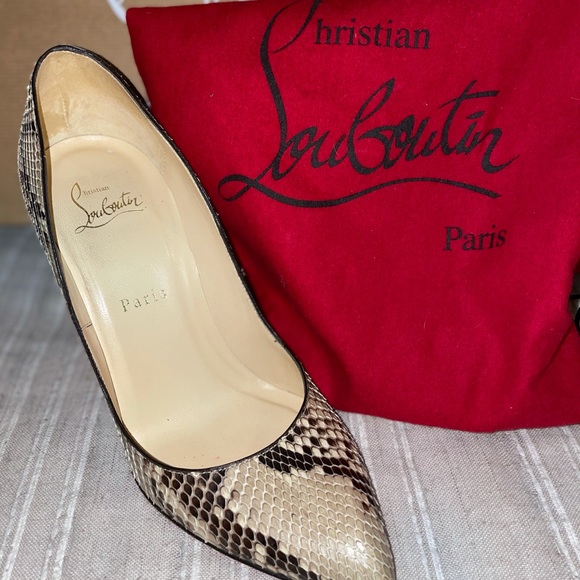 Christian Louboutin Python Pumps100 mm - Picture 9 of 11
